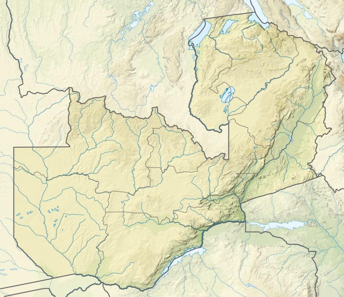 نقشه از رودخانه زامبیا 