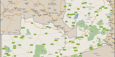 نقشه دقیق زامبیا